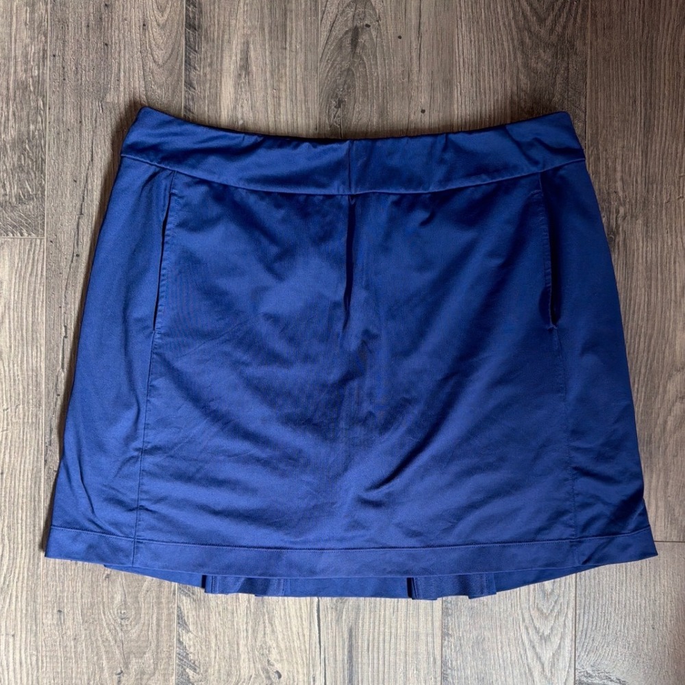 EP New‎ York Womens Golf Skort Royal Blue Pleated Back Athletic Skirt Large